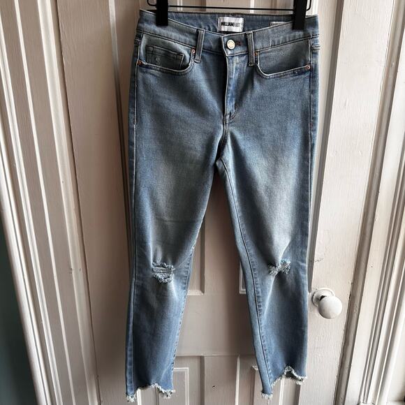 William Rast Perfect Ankle Skinny Raw Hem Jeans in Early Morning - Picture 2 of 10